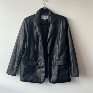 Steve Madden faux leather blazer